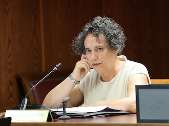 Gertrudis Alcázar, secretaria de José Luis Rodríguez Zapatero, en el Senado. (Marta Fernández/Europa Press)