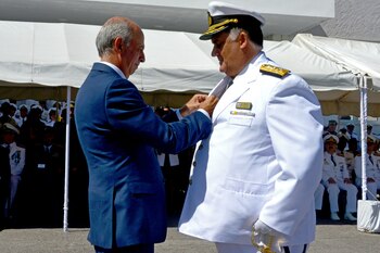 Ministro de Defensa, Javier García,