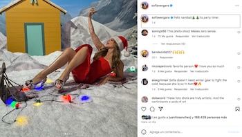 Sofía Vergara recibió la Navidad