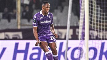 Yerry Mina no la pasa bien en la Fiorentina: prensa italiana le cobra errores en Copa Italia