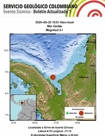 Evento Sísmico - Boletín Actualizado