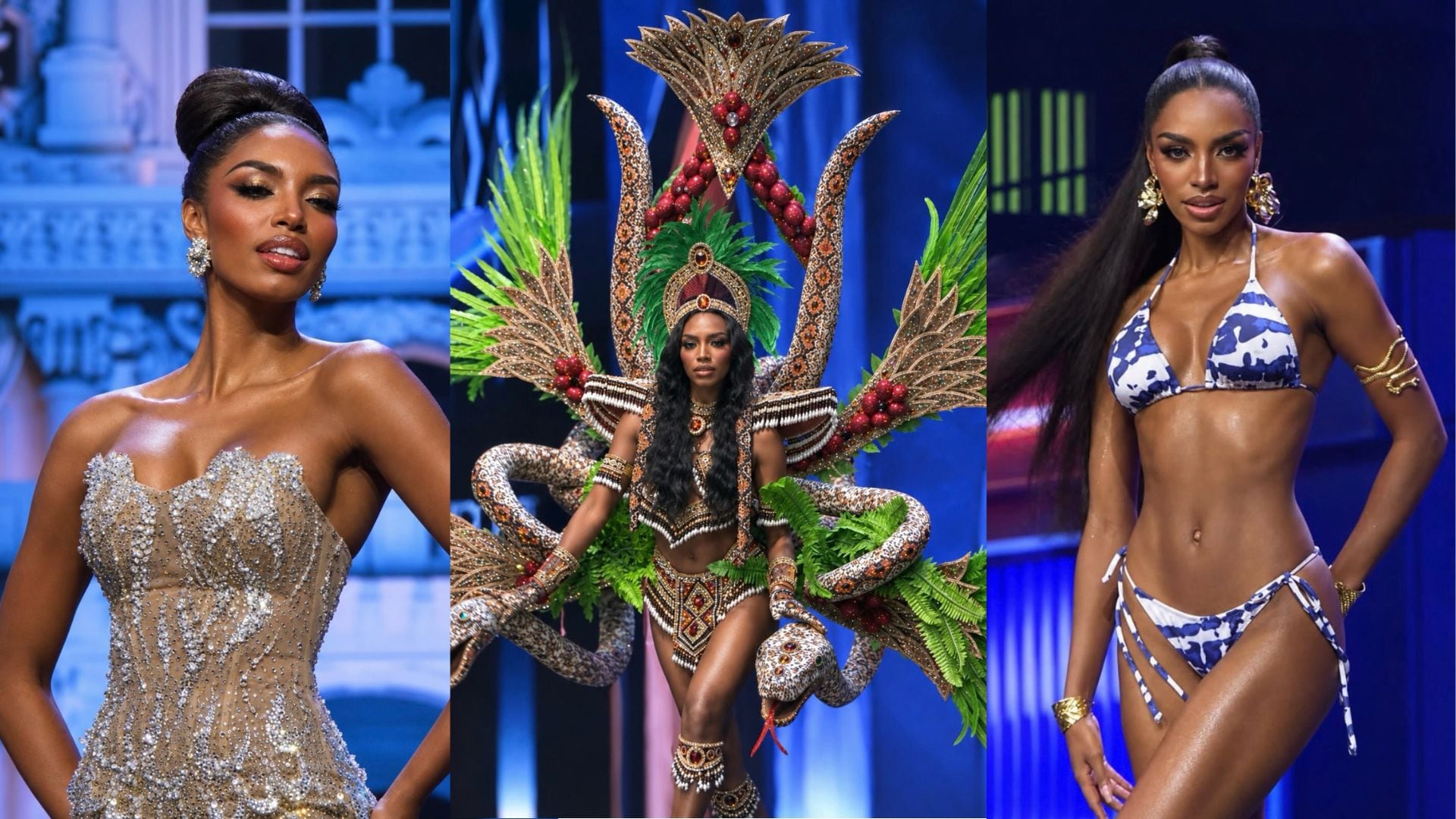 La modelo Zuliet Seminario luce tres atuendos en distintas etapas de su participación en el certamen Miss Grand International.