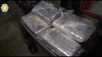 El material ilícito decomisado en