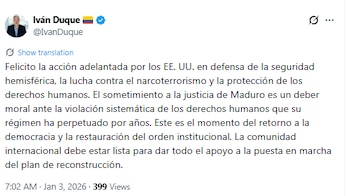 Iván Duque se pronunció tras