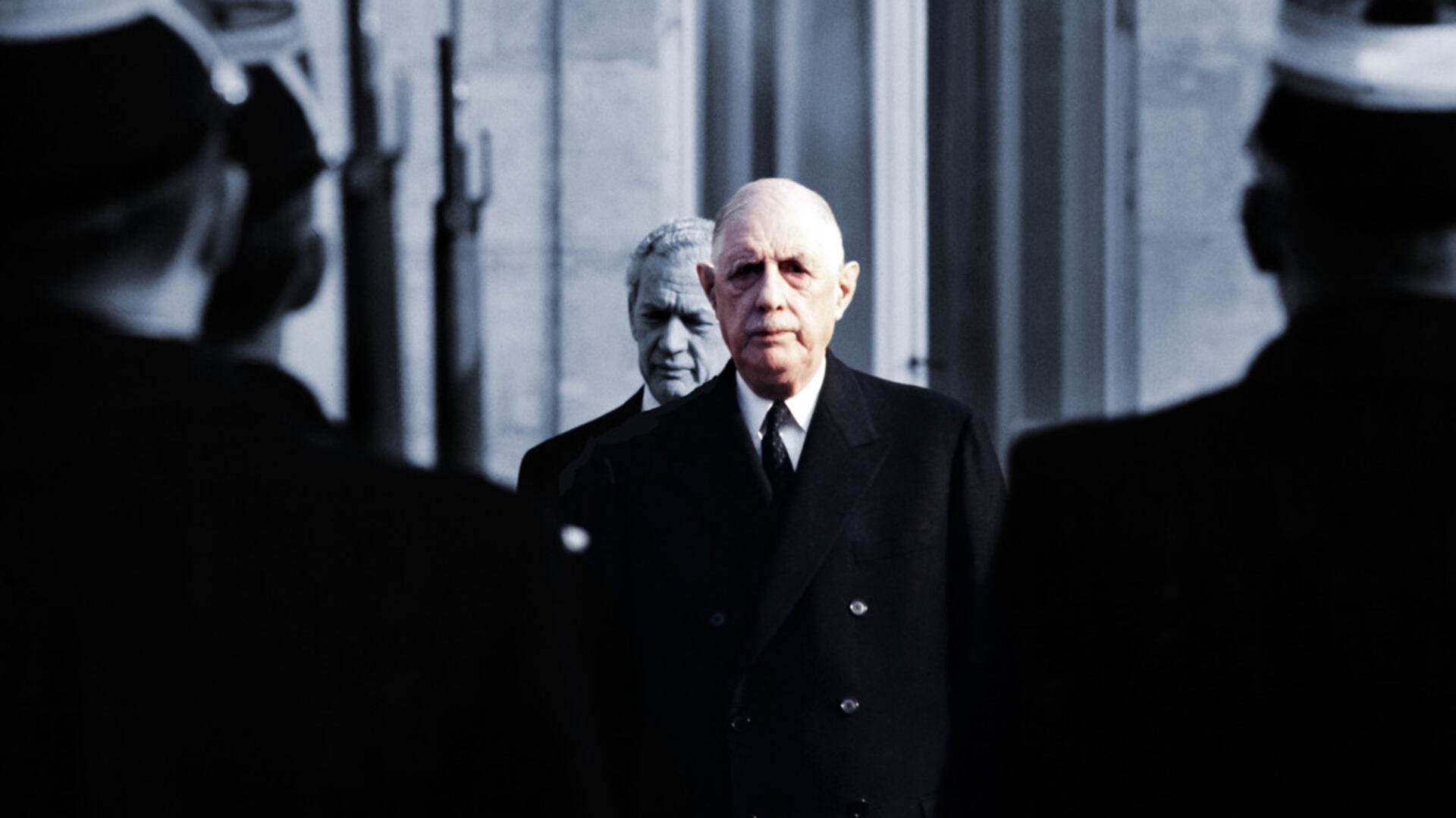 El presidente Charles de Gaulle y su primer ministro Maurice Couve de Murville en febrero de 1969 (AFP/Getty Images)