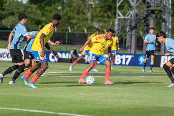 La selección Colombia perdió ante Uruguay y puso en suspenso su clasificación a la semifinal del Sudamericano Sub17 - crédito Conmebol