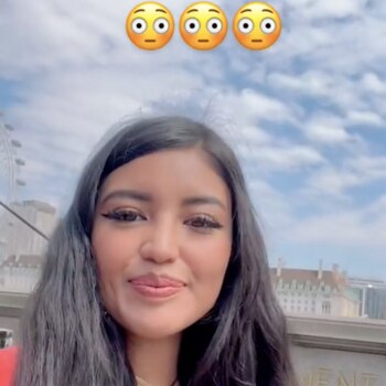 La joven mostró cómo fue