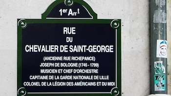 Placa de la rue du