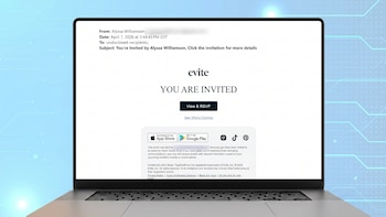 Advierten sobre estafas por correo electrónico que simulan invitaciones a fiestas