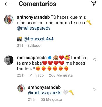 Melissa Paredes le dice 'te