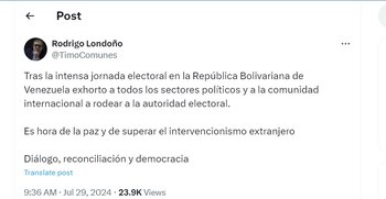 Rodrigo Londoño pidió rodear la
