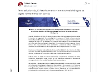 Gómez confirmó que el partido