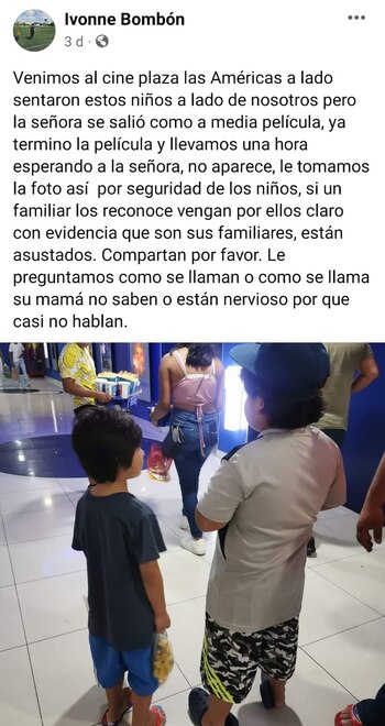 Por medio de redes sociales