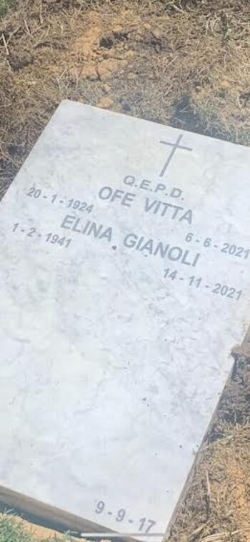 La lápida de Gianoli Gainza