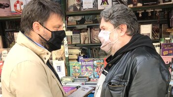 Leandro Santoro paseó por Parque