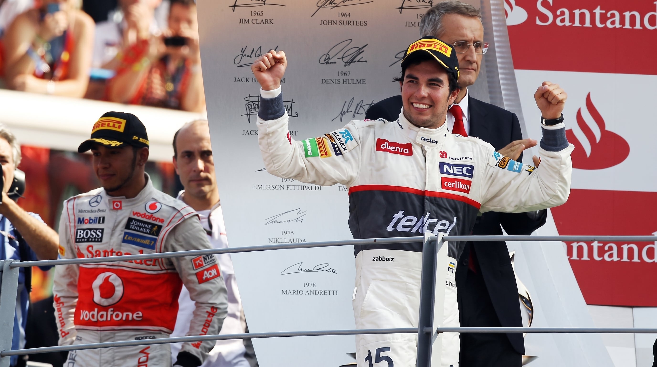 El piloto mexicano realizó una de sus mejores carreras con la escudería Sauber. (Imagen Ilustrativa Infobae)