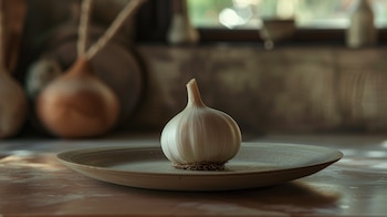 Ingredientes naturales y frescos, como el ajo, junto con una variedad de vegetales, para una cocina casera y nutritiva (Imagen Ilustrativa Infobae)