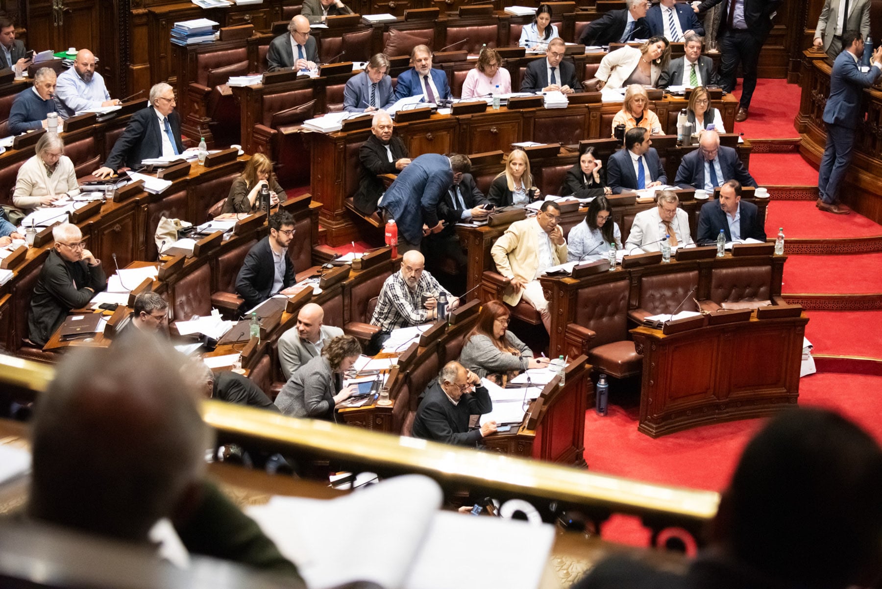 La Cámara de Diputados de Uruguay durante la discusión del proyecto de ley de Presupuesto (@DiputadosUy)