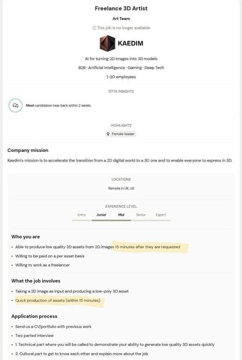 Esta sería una supuesta oferta