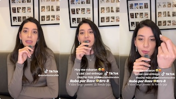 La mujer se dio cuenta de la estafa cuando ya había hecho un pago a los ladrones - crédito mariantoniacalleb / TikTok