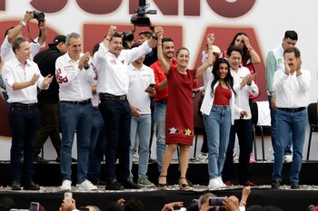 La candidata presidencial Claudia Sheinbaum