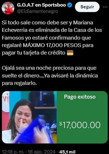 (Captura de pantalla/@ElDiamantenegro)