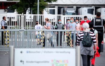 Empleados de la empresa cárnica