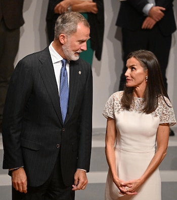 Los Reyes, Don Felipe y Doña Letizia, presiden la entrega de los premios Nacionales de Cultura 2022 y 2023 en el Museo nacional de arte Reina Sofía, a 10 de octubre de 2024, en Madrid (España) (José Oliva / Europa Press)