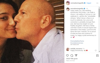 Emma Heming Willis acompañó su