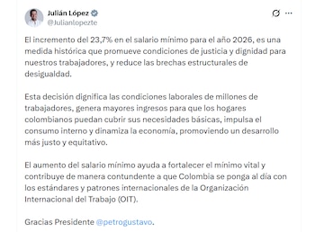 Julián López señaló que el