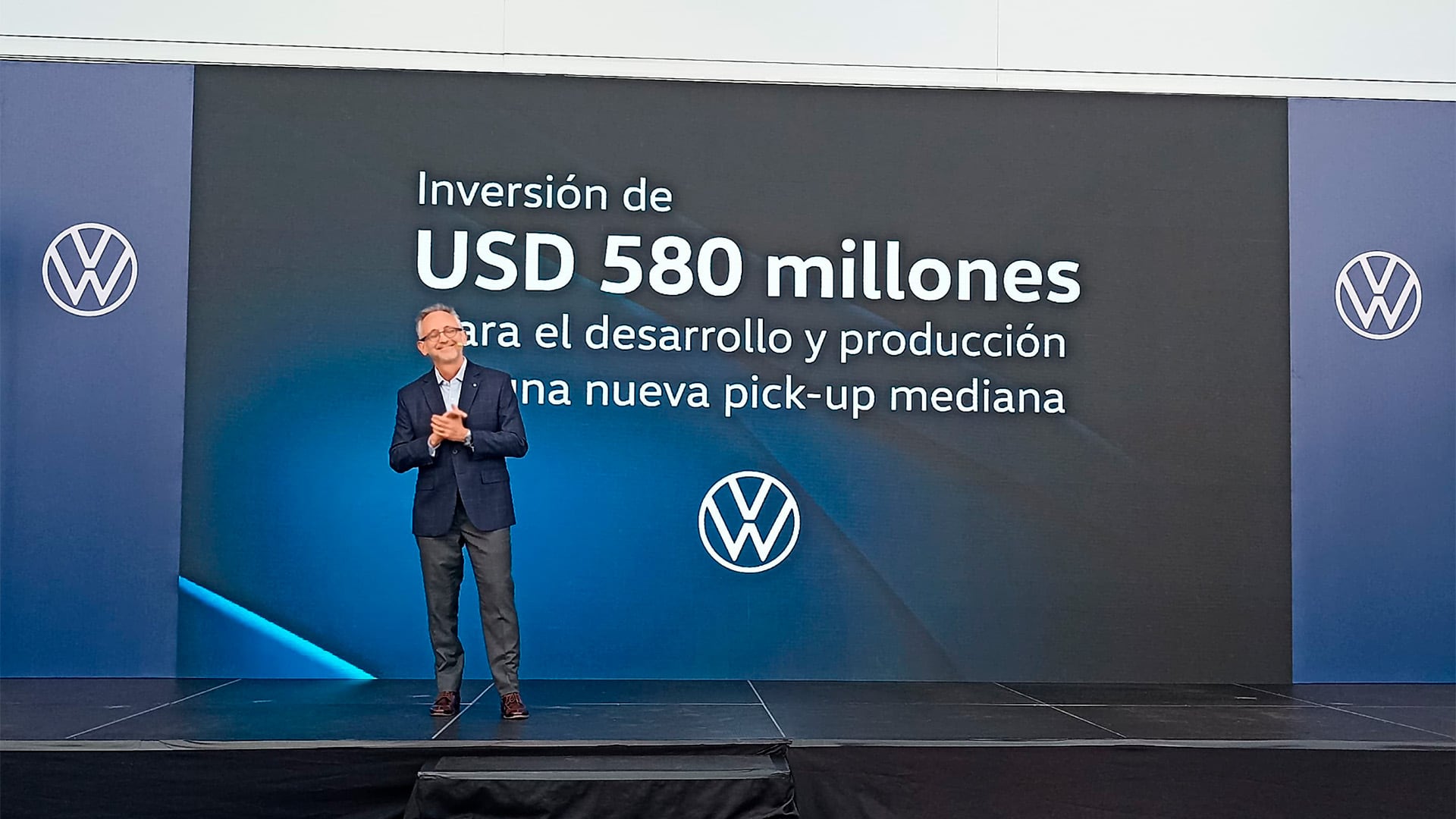 Marcellus Puig, presidente de Volkswagen Argentina, anunció un año atrás la inversión de la marca en la planta de General Pacheco para la nueva Amarok