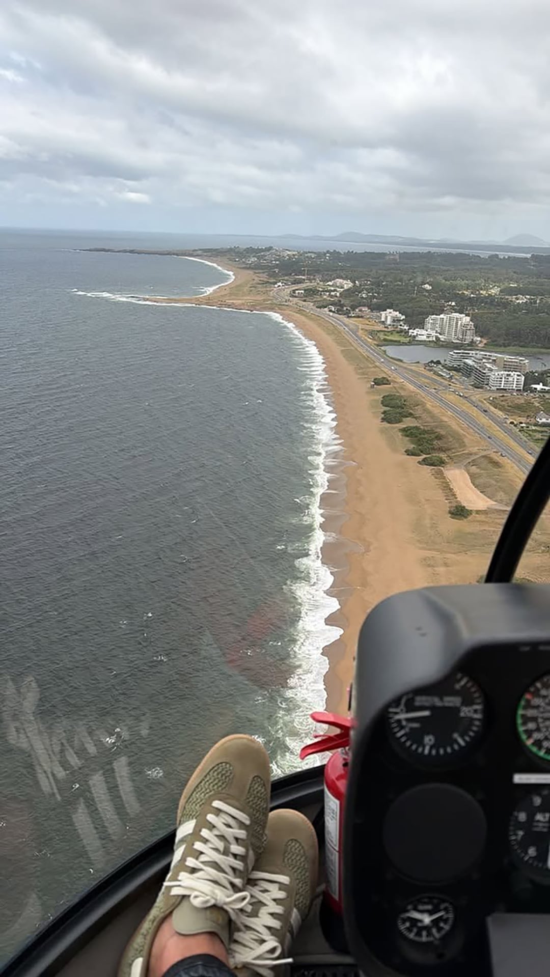 Una de las postales que compartió Cavani en su cuenta de Instagram