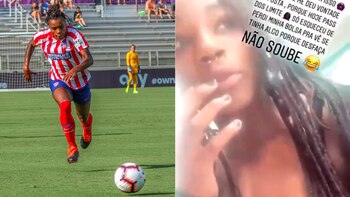 Una futbolista del Atlético Madrid