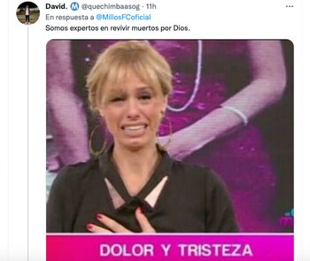 Memes del partido entre Millonarios y América (Liga BetPlay 2022-1, fecha 14). Captura de pantalla