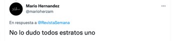 Discusión entre Mario Hernández y Gustavo Petro por los estratos sociales. Captura de pantalla