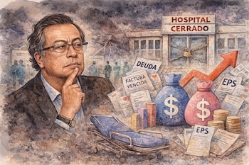 Gustavo Petro respondió a Paloma Valencia y rechazó que recursos públicos se utilicen para cubrir deudas privadas de las EPS - crédito VIsuales IA