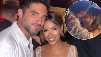 Shirley Arica y Pablo Heredia se dan apasionado beso en el cumpleaños de ‘la chica realidad’ y se van de la mano tras la fiesta