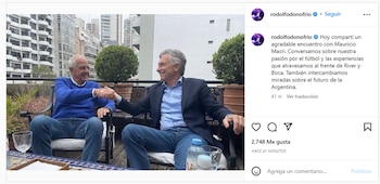 Mauricio Macri junto a Rodolfo