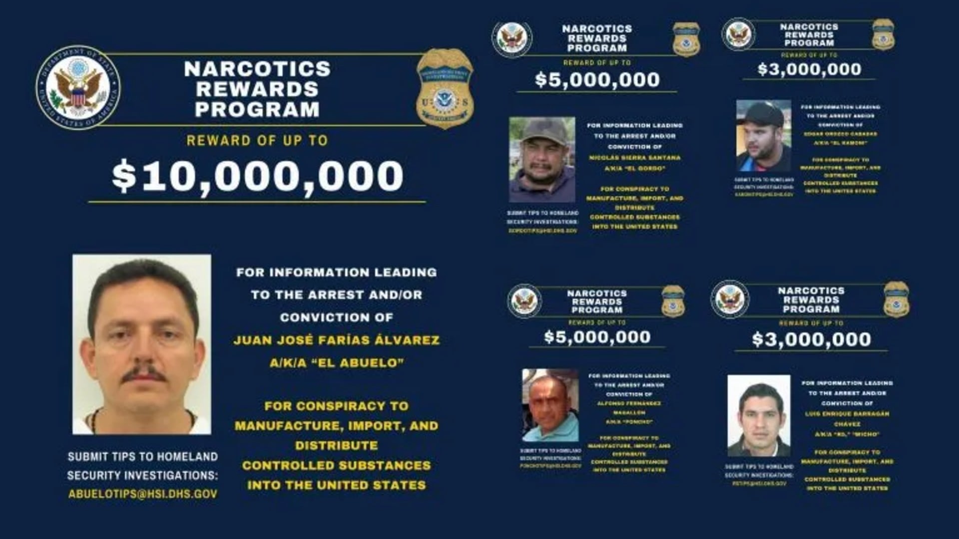 El FBI y la DEA buscan a