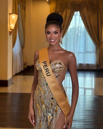 Arlette Rujel luciendo la banda