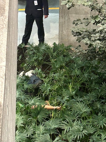 El hombre vestía con botas