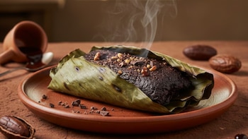 Tamal de chocolate oaxaqueño y