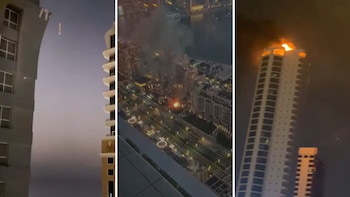 Varios connacionales grabaron la caída