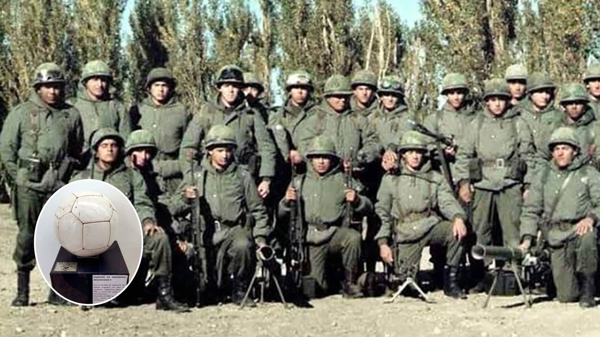 “Juan, mirá lo que traje”: la historia de la pelota con la que un grupo de soldados jugó en Malvinas y hoy es pieza de museo