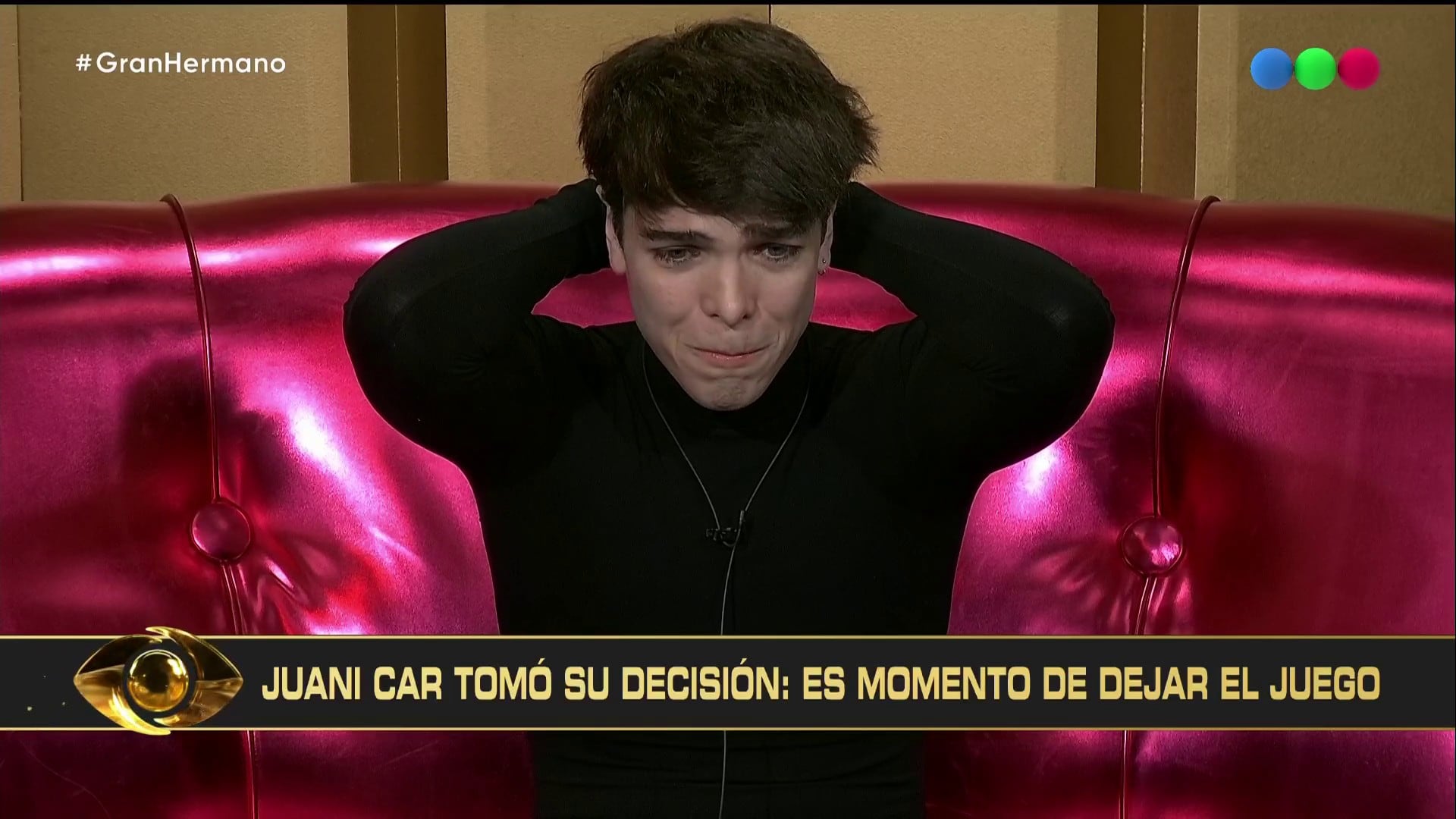 Entre lágrimas, Juanicar abandonó la casa de Gran Hermano: “Me voy con mi mamá”