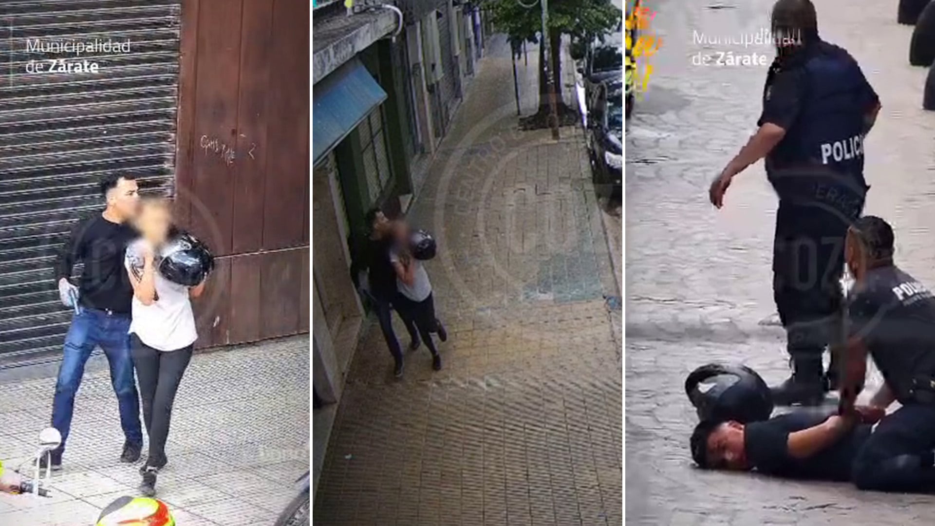 Pánico en pleno centro de Zárate: robaron un comercio, tomaron de rehén a una mujer y se tirotearon con la Policía