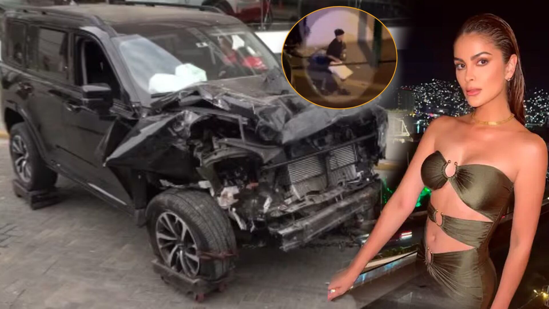 Laura Spoya: Exponen a misterioso joven retirando objetos del vehículo de la exmodelo tras violento choque