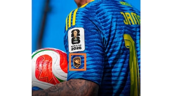 Ese es el logo que distingue a James Rodríguez como uno de los goleadores de una edición de Copa del Mundo. Lo logró en Brasil 2014 - crédito FCF