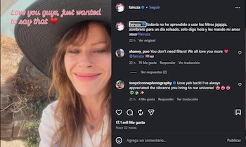 Fairuza Balk compartió una foto a sus 52 años. (Instagram)