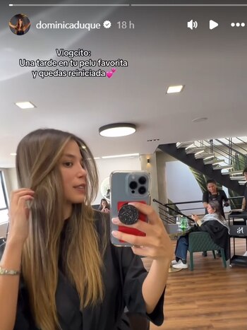 Dominica Duque se cortó el